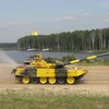 Lính tăng Việt Nam tham dự cuộc thi Tank biathlon tại Nga. (Nguồn: Sputnik)