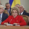 Chủ tịch Hội đồng Liên bang (Thượng viện Nga) Valentina Matvienko. (Nguồn: AFP/TTXVN)