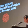 Ông Lee Yong-Kwan, Chủ tịch Ủy ban tổ chức Liên hoan phim quốc tế Busan phát biểu tại ngày khai mạc. (Nguồn: The Nation)