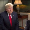 Tổng thống Mỹ Donald Trump trong cuộc phỏng vấn trên kênh CBS. (Nguồn: CBS)