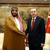 Tổng thống Thổ Nhĩ Kỳ Recep Tayyip Erdogan (phải) và Thái tử Saudi Arabia Mohammed bin Salman. (Nguồn: Cumhurbaşkanlığı)