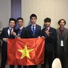 Đoàn Việt Nam tham dự cuộc thi Olympic Thiên văn học và Vật lý thiên văn quốc tế. (Nguồn: Báo Nhân dân)