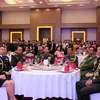Tuỳ viên Quốc phòng các nước tại Lào dự lễ kỷ niệm. (Nguồn: Phạm Kiên/TTXVN)