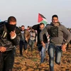 Người biểu tình Palestine tại Dải Gaza. (Nguồn: Reuters)