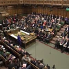 Thủ tướng Anh Theresa May (giữa) phát biểu trong phiên chất vấn tại Hạ viện ở thủ đô London ngày 30/1/2019. (Nguồn: THX/ TTXVN)
