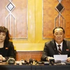 Chi tiết cuộc họp báo bất ngờ của phái đoàn Triều Tiên. (Nguồn: AFP/TTXVN)