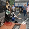 Hiện trường vụ tai nạn (Ảnh: Công an Thành phố Hồ Chí Minh)