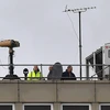 Thiết bị quan sát được lắp đặt tại sân bay Gatwick ở thủ đô London, Anh ngày 21/12/2018. (Nguồn: AFP/ TTXVN)