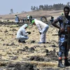 Hiện trường vụ tai nạn máy bay của hãng hàng không Ethiopian Airlines tại làng Hama Quntushele, khu vực Oromia, Ethiopia, ngày 13/3/2019. (Nguồn: AFP/TTXVN)