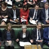 Thủ tướng Anh Theresa May (giữa, hàng đầu) phát biểu trước Hạ viện ở London ngày 20/3/2019. (Nguồn: THX/TTXVN)