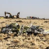 Hiện trường vụ rơi máy bay Boeing 737 MAX 8 của Hãng hàng không Ethiopian Airlines gần thủ đô Addis Ababa, Ethiopia ngày 11/3/2019. (Nguồn: AFP/TTXVN)