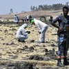 Hiện trường vụ tai nạn máy bay của hãng hàng không Ethiopian Airlines tại làng Hama Quntushele, khu vực Oromia, Ethiopia, ngày 13/3/2019. (Nguồn: AFP/TTXVN)