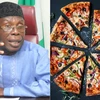 Bộ trưởng Nông nghiệp Nigeria Audu Ogbeh tiết lộ nhiều người dân đặt hàng bánh pizza từ khoảng cách gần 6.500km. (Nguồn: KOKO TV Nigeria)