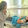 Công nhân ngộ độc amoniac đang được chạy oxy cao áp ở Bệnh viện Bà Rịa..