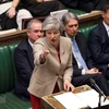 Thủ tướng Anh Theresa May (phía trước) phát biểu tại phiên họp của Hạ viện về thỏa thuận Brexit tại London, ngày 29/3/2019. (Ảnh: THX/TTXVN)