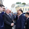 Thủ tướng Chính phủ Nguyễn Xuân Phúc rời thủ đô Moskva, kết thúc tốt đẹp chuyến thăm chính thức Liên bang Nga và lên đường sang thủ đô Oslo, bắt đầu thăm chính thức Na Uy. (Nguồn: Thống Nhất/TTXVN)