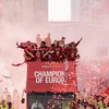 Thành phố Liverpool chìm sắc đỏ mừng chiến thắng Champions League. (Nguồn: EPA)