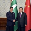 Chủ tịch Trung Quốc Tập Cận Bình (phải) gặp Thủ tướng Pakistan Imran Khan tại Bishkek, Kyrgyzstan. (Nguồn: Business Recorder)