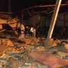 Trại tạm giữ ở Tajoura sau khi bị tấn công. (Nguồn: Newsbook)