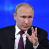 Tổng thống Nga Vladimir Putin phát biểu tại Moskva ngày 20/6/2019. (Ảnh: AFP/ TTXVN)