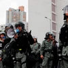Lực lượng chức năng Hong Kong (Trung Quốc) đang giữ gìn trật tự an ninh. (Nguồn: Newshub)