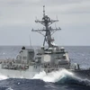 Trong ảnh (tư liệu): Tàu USS Wayne E. Meyer của Hải quân Mỹ tại Thái Bình Dương ngày 19/6/2017. Ảnh: AFP/ TTXVN