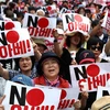 Làn sóng phản đối Nhật Bản tại Hàn Quốc. (Nguồn: MarketWatch)