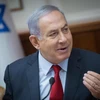 Thủ tướng Israel Benjamin Netanyahu tại cuộc họp nội các ở Jerusalem. (Ảnh: THX/TTXVN)