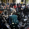 Bạo loạn giữa cảnh sát Australia và người biểu tình vì môi trường. (Nguồn: ABC)