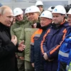 Tổng thống Nga Vladimir Putin khai trương tuyến đường cao tốc Moskva–St. Petersburg. (Nguồn: Jordan Times)