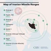 Tầm bắn các tên lửa của Iran. (Ảnh: CSIS)