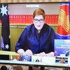 Bộ trưởng Ngoại giao Australia Marise Payne phát biểu. (Ảnh: Doãn Tấn/TTXVN)