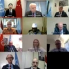 Đại sứ các nước thành viên Hội đồng Bảo an Liên hợp quốc họp trực tuyến ngày 19/8/2020. (Ảnh: Hữu Thanh/TTXVN)