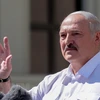 Tổng thống Belarus Alexander Lukashenko trong bài phát biểu tại Minsk ngày 16/8. (Ảnh: AFP/TTXVN)