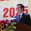 Đồng chí Nguyễn Thành Tâm tái đắc cử Bí thư Tỉnh ủy Tây Ninh khóa XI, nhiệm kỳ 2020-2025. (Ảnh: Lê Đức Hoảnh/TTXVN)