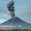 Núi lửa Ili Lewotolok ở East Nusa Tenggara của Indonesia đã "thức giấc". (Ảnh: NYK Daily)
