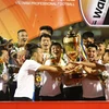 Khoảnh khắc Hà Nội FC nâng cao cúp vô địch V-League lần thứ 5