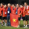 Khoảnh khắc U22 Việt Nam vui sướng nhận huy chương vàng lịch sử