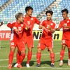 Công Phượng ăn mừng khi ghi bàn thắng đầu tiên cho Thành phố Hồ Chí Minh ở AFC Cup 2020. (Ảnh: AFC)