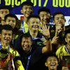 Khoảnh khắc Văn Quyến lần thứ ba vô địch với đội trẻ Sông Lam Nghệ An
