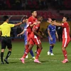 Viettel thắng 1-0 Bình Dương ở vòng 3 giai đoạn hai V-League 2020 để giữ vững ngôi đầu bảng xếp hạng. (Ảnh: Giang Hiển/Vietnam+) 