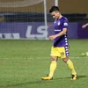 Hà Nội FC với nỗi buồn về nhì ở V-League 2020. (Ảnh: Hiển Nguyễn/Vietnam+)