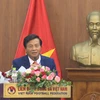 Ông Lê Văn Thành trúng cử vị trí Phó chủ tịch phụ trách Tài chính và vận động tài trợ VFF với 35/67 phiếu. (Ảnh: CTV/Vietnam+) 