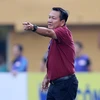Huấn luyện viên Hoàng Văn Phúc tạm nắm quyền huấn luyện viên trưởng ở Hà Nội FC. (Ảnh: H.A) 