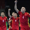 Đội tuyển futsal Việt Nam lần thứ hai vào vòng 1/8 FIFA Futsal World Cup. (Ảnh: Getty Images)