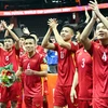 Tuyển futsal Việt Nam trở thành đội bóng châu Á duy nhất có hai lần liên tiếp vượt qua vòng bảng ở FIFA Futsal World Cup trong hai kỳ tham dự đầu tiên (2016 và 2021). (Ảnh: VFF) 
