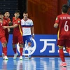 Đội tuyển futsal Việt Nam chơi kiên cường trước Nga. (Ảnh: Getty Images)