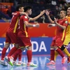 Đội tuyển futsal Việt Nam chỉ thua tối thiểu 2-3 Nga ở vòng 1/8 FIFA Futsal World Cup 2021 vừa diễn ra tối nay (22/9). (Ảnh: Getty Images) 