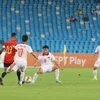 U23 Việt Nam thi đấu quả cảm để giành vé vào chung kết U23 Đông Nam Á 2022. (Ảnh: VFF)
