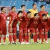 Đội tuyển Việt Nam vẫn đứng trong tốp 100 trên bảng xếp hạng FIFA. (Ảnh: PV/Vietnam+) 